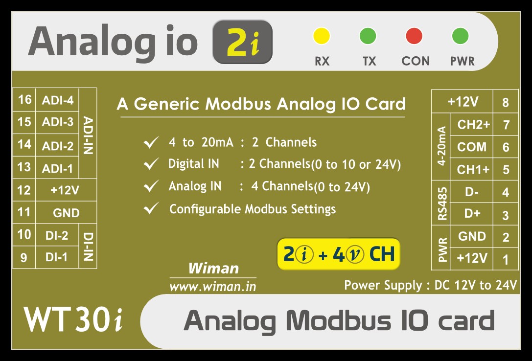 2I industrial digital input expansion module
